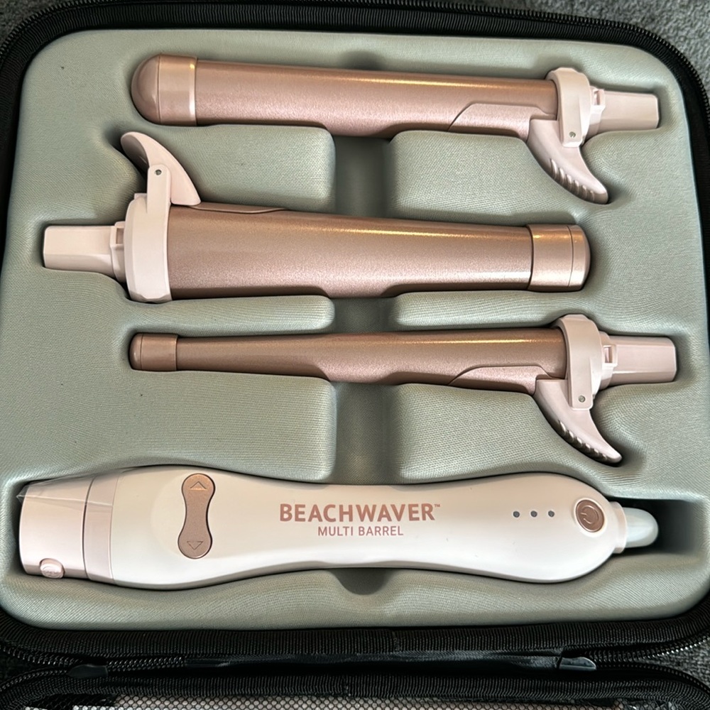 Beachwaver Pink Multi Barrel Set New In Case